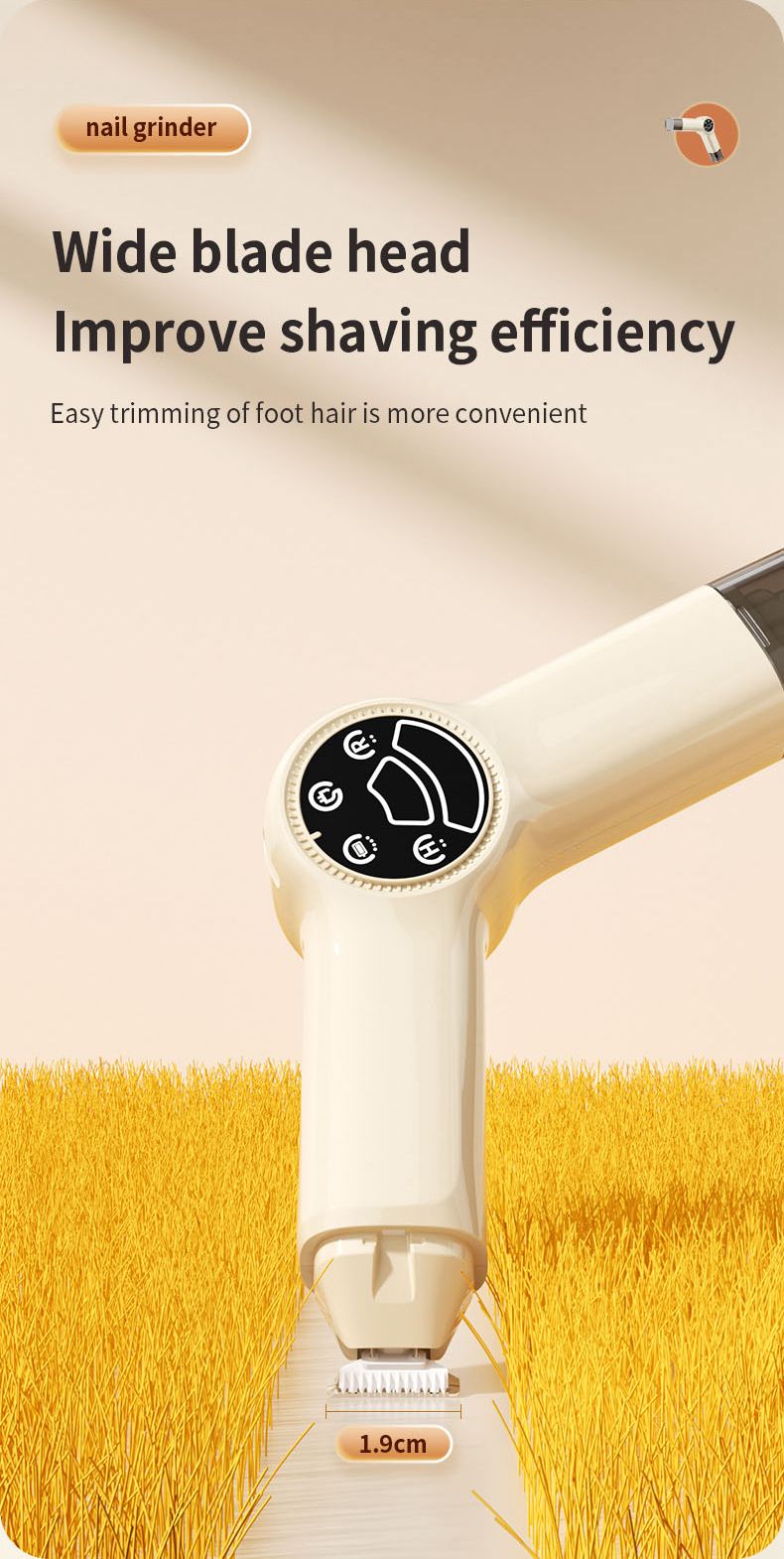 Rechargeable Pet Nail Grinder & Trimmer with LED light
